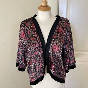 Jennyfer Kimono Cardigan – Medium – Beautiful Print!